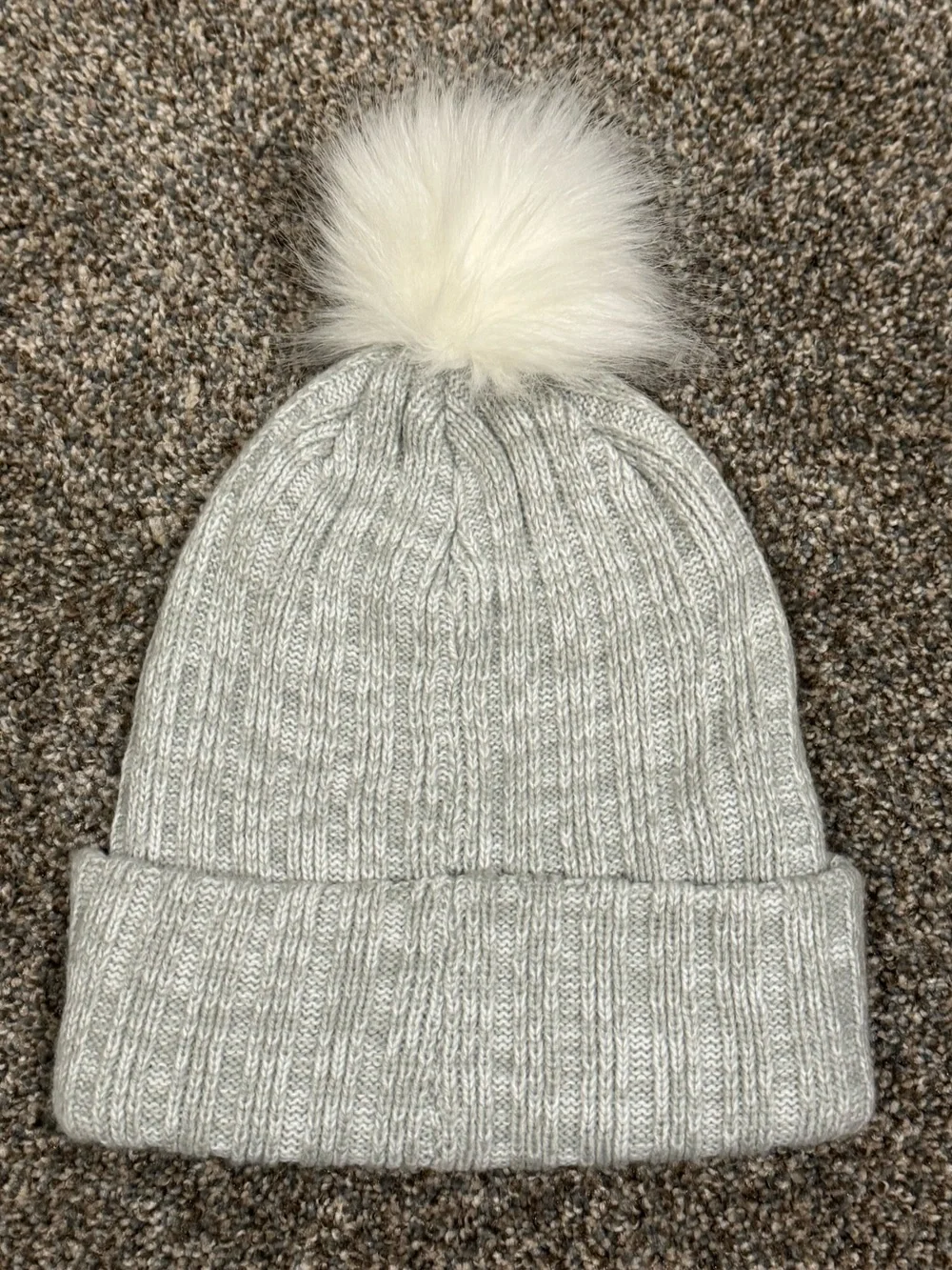 'Penn State: Nittany Lions 47 Brand Light Gray Pom Knit Beanie Hat : warm : PSU